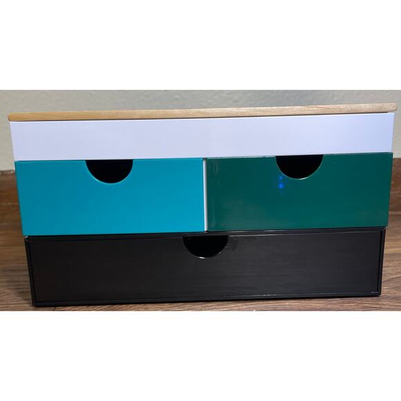 rare lego stackable trinket box blue green black target exclusive christmas 2021 - Picture 1 of 16